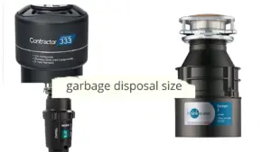 garbage disposal size