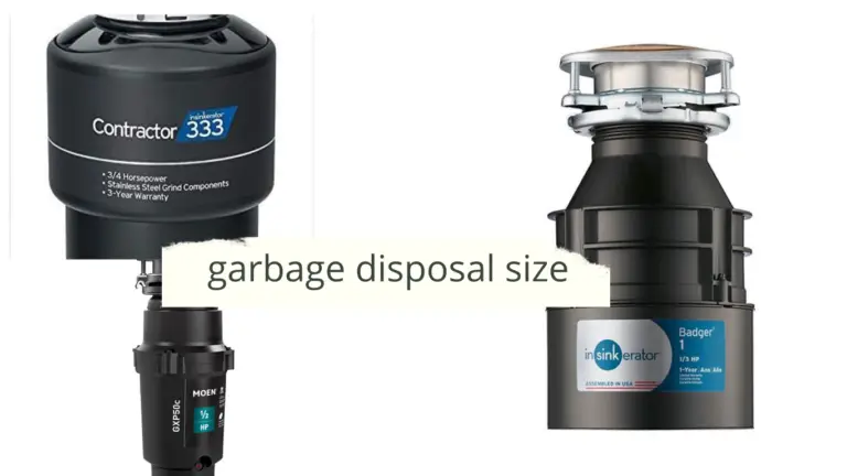 What garbage disposal size do I need? 