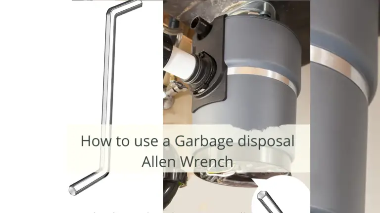 How to use a garbage disposal Allen wrench